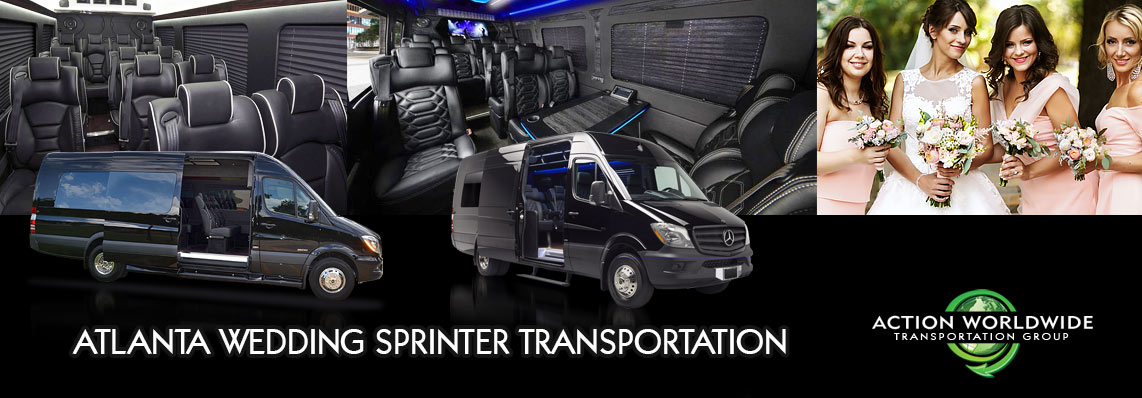 Atlanta Wedding Sprinter Shuttle Transportation Rental | Action Shuttles